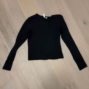 H&M Classic Black Long Sleeve Top